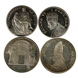 Silver Commemorative Papal Medallions
