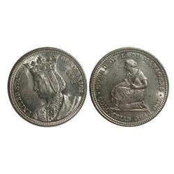 1893 USA Isabella 25 cent-AU58