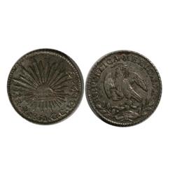 1851 Gc Mexico 1/2 Real