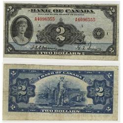 1935 Bank of Canada $2.00-aVF