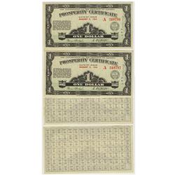 1936 Alberta Prosperity Certificates Pa