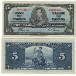 1937 Bank of Canada $5.00 - EF