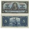 Image 1 : 1937 Bank of Canada $5.00 - EF
