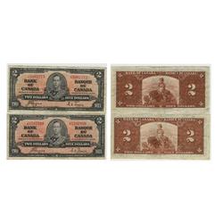 1937 Bank of Canada $2.00s -VF