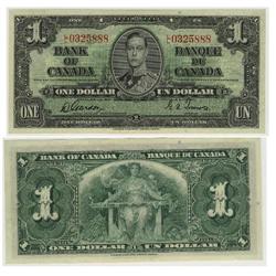 1937 Bank of Canada $1.00s - VF