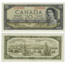 1954 Bank of Canada $20 Devil Face-Unc