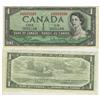 Image 1 : 1954 Bank of Canada $1.00 Solid Radar