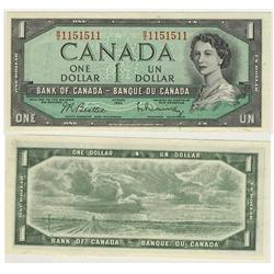 1954 Bank of Canada $1.00 Radar