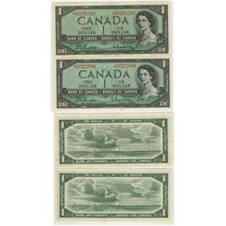 1954 Bank of Canada *$1.00s-Unc