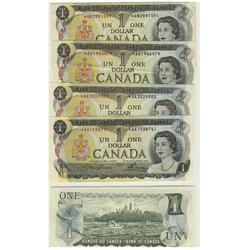 1973 Bank of Canada *$1.00s-VF/EF