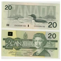 1991 Bank of Canada $20.00 - Unc