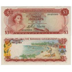 1965 Bahamas Government $3.00-EF/AU