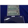 Image 1 : Canada One Dollar Bills (2) 1954