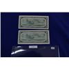 Image 2 : Canada One Dollar Bills (2) 1954