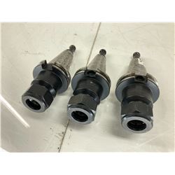 (3) CAT40 Briney DA180 Collet Chuck, P/N: V40DA-180-300