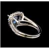 Image 3 : 14KT White Gold 3.27 ctw Tanzanite and Diamond Ring