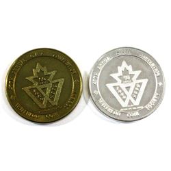 1959-2009 Waterloo Coin Society 47th Annual O.N.A. Convention Medallions. One of them is 1oz of .999