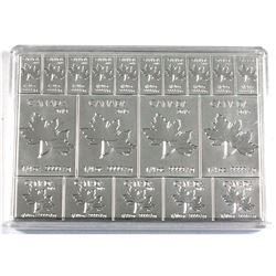 2019 Royal Canadian Mint Maple Leaf Flex 2oz .9999 Fine Silver Fractional Multibar (The 1/4oz bars a