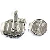 Image 1 : Beaver Bullion 3oz Middle Finger & 1oz F@#K Off .999 Fine Poured Silver. 2pcs (TAX Exempt)
