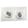 Image 2 : 2007 Canada 1oz Pig Privy .9999 Fine Silver Maple Leafs in Sealed Mint Plastic Strip. 2pcs (TAX Exem