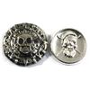Image 1 : Beaver Bullion 2oz Pirate Skull & 3oz Day of the Dead .999 Fine Silver Poured Rounds. 2pcs (TAX Exem