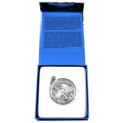 2014 Canada $100 Majestic Bald Eagle ($100 for $100) Fine Silver Coin (Capsule has a scratch). TAX E