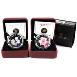2011 Canada $20 Prince William & Kate Middleton Wedding & 2012 $20 Swarovski Crystals - Rhododendron
