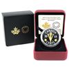 Image 1 : 2015 5-cent Legacy of the Canadian Nickel - Victory Fine Silver Gilded Coin (Capsule lightly scratch