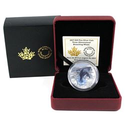 2017 Canada $20 Three-Dimensional Breaching Whale Fine Silver Coin. TAX Exempt