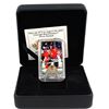 Image 1 : 2019 Canada $25 Chicago Blackhawks Denis Savard Rectangular Fine Silver Coin (Capsule lightly scratc