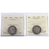 Image 1 : 1914 Canada 25-cent ICCS Certified F-12 & 1915 25-cent ICCS G-6. 2pcs