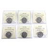 Image 2 : 6x 2000 Commemorative 25-cent ICCS Certified MS-64. Lot includes Pride, achievement, health, family,
