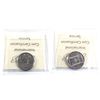 Image 2 : 2009 Klassen &2015 Flag 25-cent ICCS Certified MS-64. 2pcs
