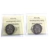 Image 2 : 2015 & 2019 Canada 50-cent ICCS Certified MS-64. 2pcs