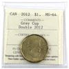 Image 1 : Doubling Error! 2012 Grey Cup Loon Dollar Double 2012 ICCS Certified MS-64