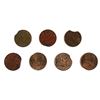 Image 1 : group of clipped planchet Canada 1-cents. 7pcs