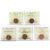 Image 1 : 1999-2002 Canada 1-cents ICCS Certified: 1999 MS-64, 1999 Double last 9 MS-65, 2003 New Effigy MS-64
