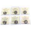 Image 2 : Lot of Canada 5-cent ICCS Certified: 1990 MS-64,1992 MS-65, 1993 MS-34, 1996 Near 6 MS-64, 1997 MS-6