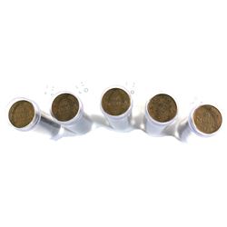 *5x 1932 Canada 1-cent George V Rolls of 50pcs. 5 rolls.
