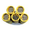 Image 1 : 5 x 1967 Canada 5-cent original rolls (double headed on end rolls). 5 rolls