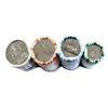 Image 1 : 2020 Canada Original Rolls - 5-cent, 10-cent, 25-cent & 50-cent Special Wrap. 4 rolls.