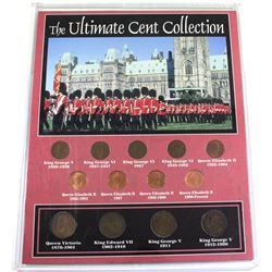 *Canada "The Ultimate Cent Collection" 13-coin 1-cent Collection from the Morgan Mint. The set featu