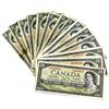 Image 1 : 1954 Bank of Canada $20 Notes with Beattie-Rasminsky Signatures and a Good Mix of Prefixes. 17pcs ($