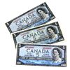 Image 1 : 1954 Bank of Canada $5 Notes Beattie-Rasminsky Signatures with A/S, L/S & Y/S Prefixes. Notes may co
