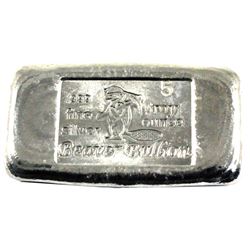 Beaver Bullion 5oz .999 Fine Silver Hand Poured Bar. (TAX Exempt)