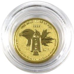 2017 Canada USA First Special Service Forces 1/10oz .9999 Fine Gold Coin in Capsule. (TAX Exempt)