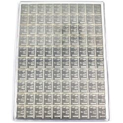 Valcambi Bar 1 Gram Sheet of .999 Fine Silver Breakable Bars in Original Sealed Holder. (TAX Exempt)