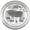Image 1 : 2019 Australia 10oz Year of the Pig .9999 Fine Silver Coin. TAX Exempt