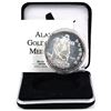 Image 1 : Scarce!!! 2001 Alaska Mint 1oz Gold panner .999 Fine Silver Medallion with Genuine Alaskan Gold Nugg