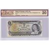 Image 1 : 1973 BC-46aT-i $1, Bank of Canada, Lawson-Bouey, Three Letter, Lithographed, Test Note, S/N: AXA0938